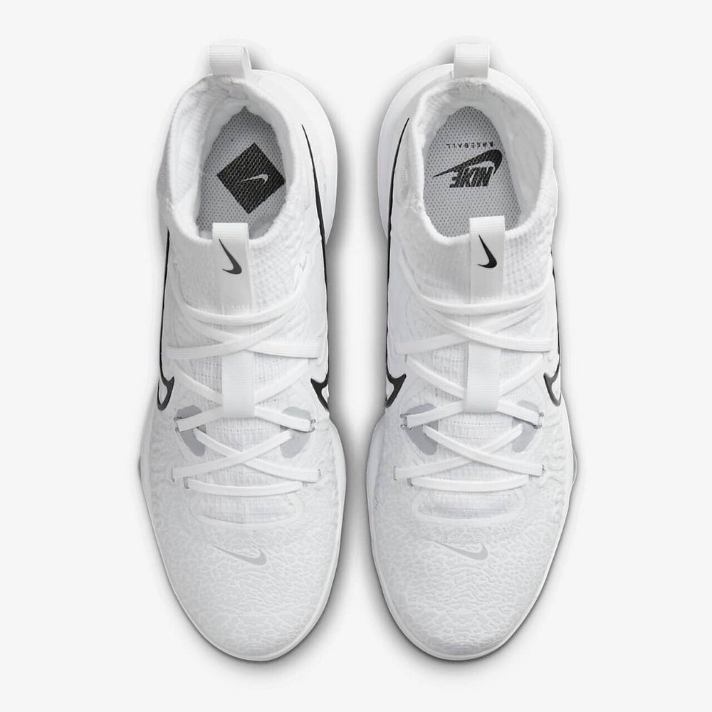 Nike Alpha Huarache NXT White Metal Baseball Cleat DJ6517-100 NEW - Picture 9 of 9